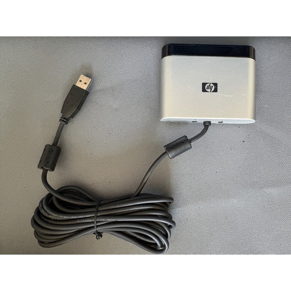 HP Media Center Remote Control USB Receiver OVU400103/00 5188-1667 Silver Black